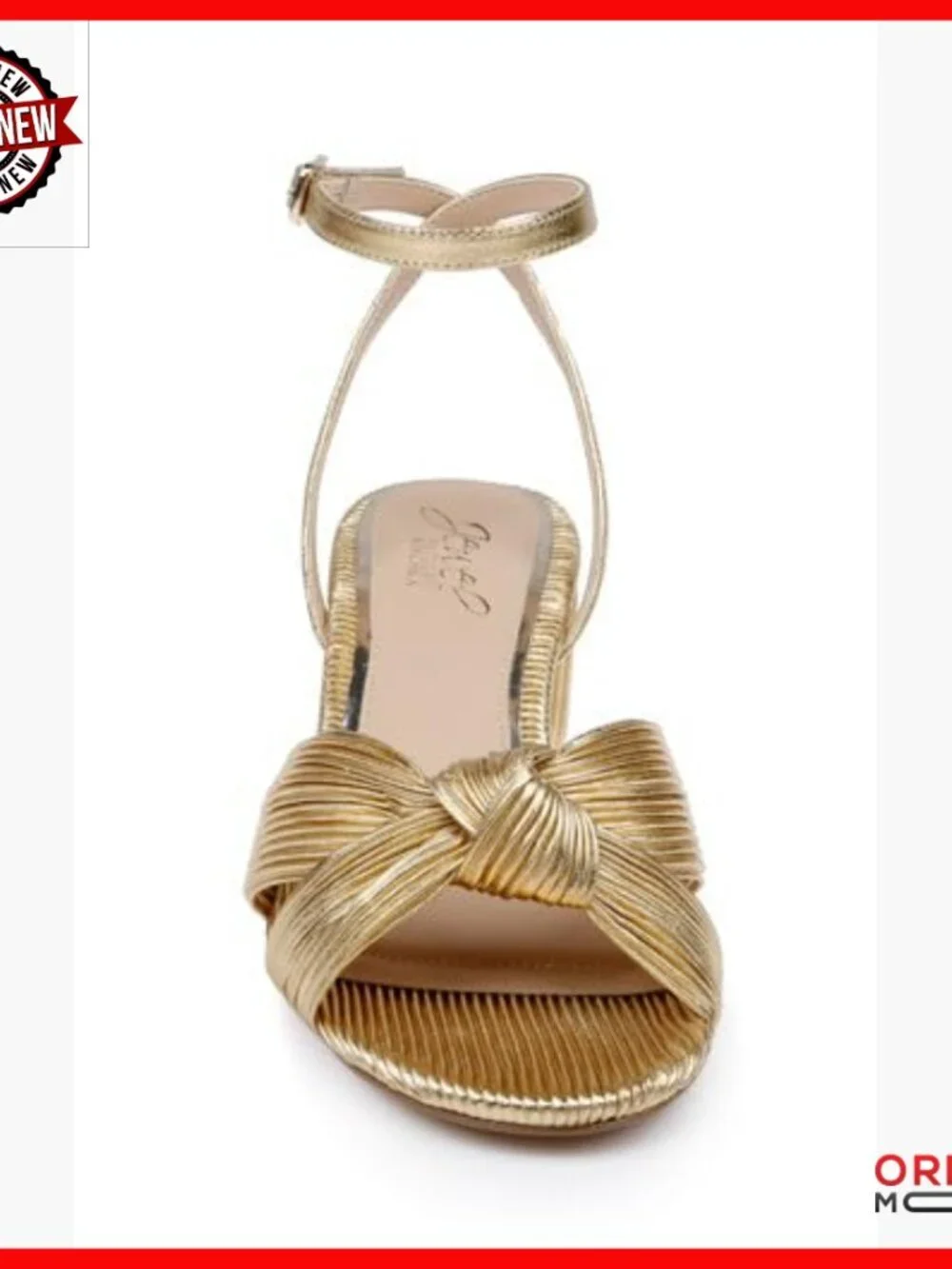 Low Block Heel Pleated Sandals Women's Dress Shoes